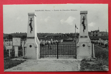 Ansichtskarte AK Dormans 1910-1930 Entrée du Cimetiére Militaire WKI Friedhof Frankreich France 51 Marne